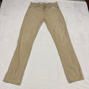 Barbell Apparel Pants Mens 32x31 Khaki Faded Slim Fit Chino Minimalist Casual
